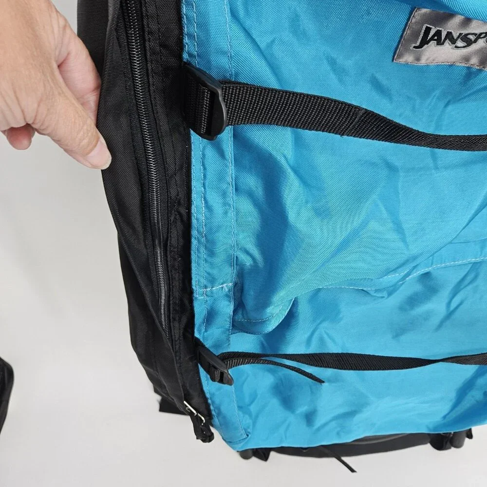 Vintage Jansport External Frame Backpack Hiking Camping Large Pack Tube Metal US